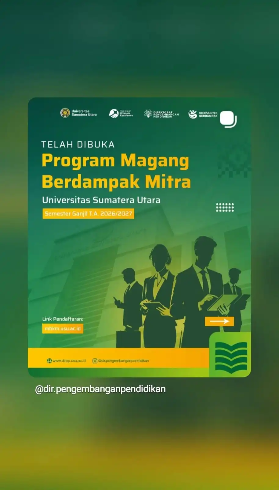 Program Magang Berdampak Mitra USU Semester Ganjil T.A 2026/2027 (Termasuk Untuk Mahasiswa S1 Akuntansi)